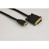 VCom Кабел DVI 24+1 Dual Link M / HDMI M - CG481G-3m