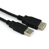 VCom USB 2.0 AM / AF Black - CU202-B-3m