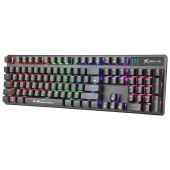 Xtrike ME Gaming Keyboard Mechanical 104 keys GK-980 - Blue switches, Rainbow backlight