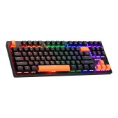 Marvo механична геймърска клавиатура Gaming Mechanical keyboard 87 keys, Orange caps TKL - KG901C