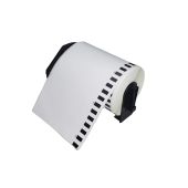 Makki Brother DK-22246 - White Continuous Length Paper Tape 103mm x 30.48m, Black on White - MK-DK-22246