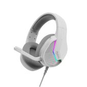 Marvo Gaming Headphones H8618 White - 50mm, USB, RGB