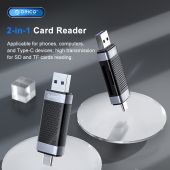 Orico Card Reader USB Type C/A Black - CD2D-AC2-BK