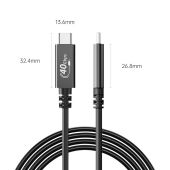 Orico Cable USB4.0 40Gbps M/M 0.5m Black PD100W - U4A05-BK