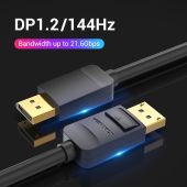 Vention Cable - Display Port v1.2 DP M / M Black 4K 1M - HACBF