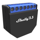 Shelly Безжично двуканално реле с контрол на щори Smart Wi-fi Relay - Shelly 2.5 - 2 channel, 2 x 10A
